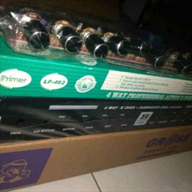 Kit 4 Way Professional Active Crossover Plus Box