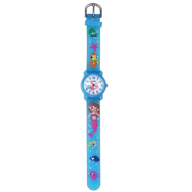 Children's Watch Mermaid 3d Silicone Cartoon Watch Cute Waterproof Quartz Watch Primary School Girls' Watch Children's Watch