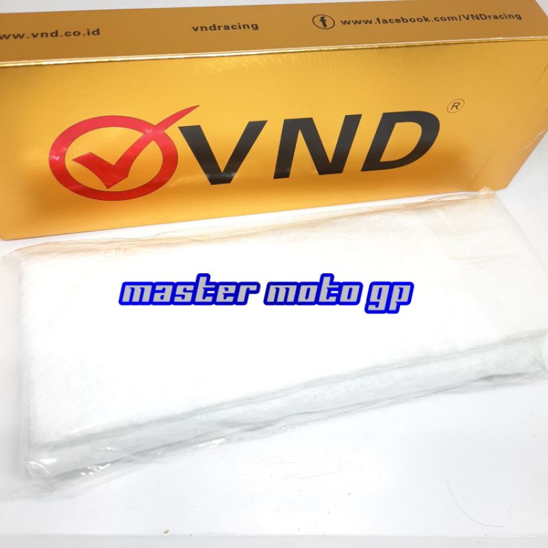 Glasswool kenalpot VND PREMIUM ORIGINAL Glasswool Peredam Knalpot Putih VND Original Premium Import Anti Bakar Gasbul Knalpot Gaswool Gaswoll Knalpot Motor VND