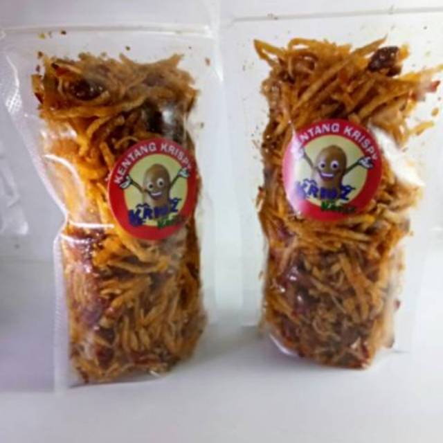 

Kentang Krispy Balado (Kentang Mustofa) Kemasan 500 gram