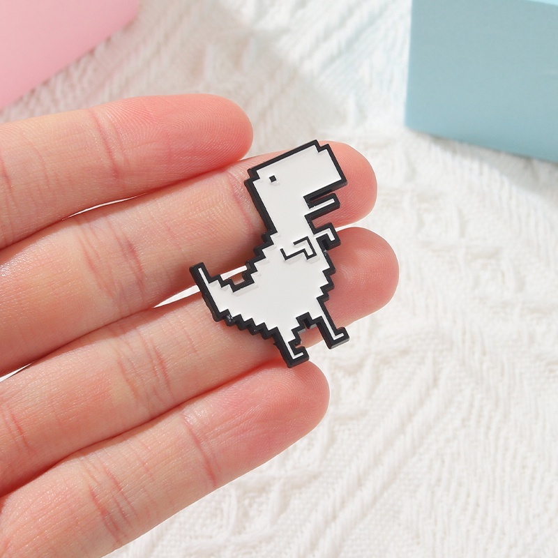 Bros Pin Enamel Bentuk Dinosaurus Tyrannosaurus Rex Bahan Alloy Untuk Wanita