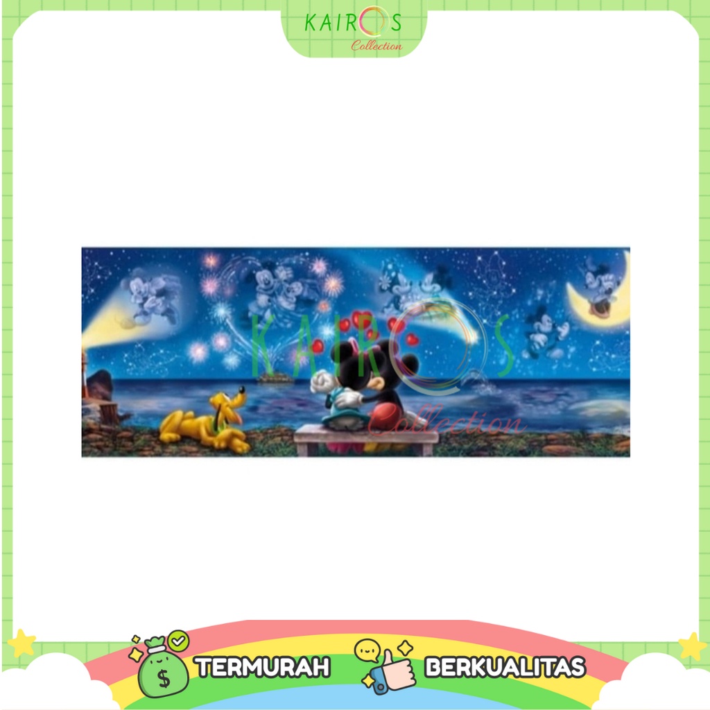 Disney Puzzle Clementoni 1000 Pcs Panorama Mickey and Minnie