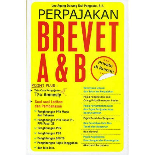 Perpajakan Brevet A Amp B Private Di Rumah