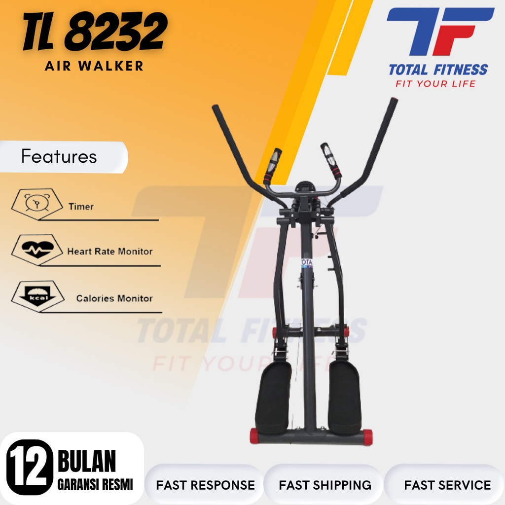 Total Fitness New Freestyle Glider Air Walker