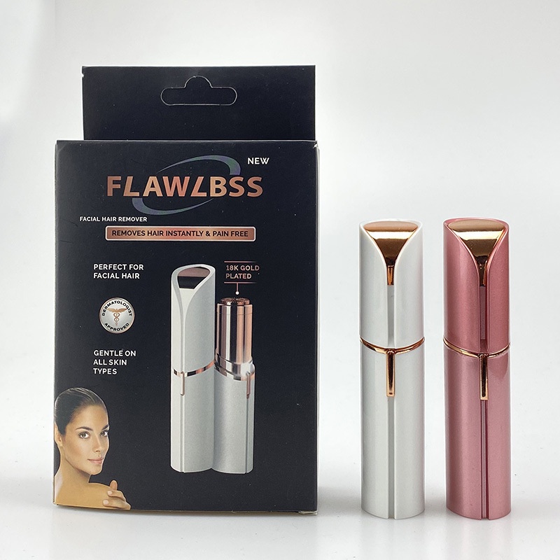 【COD+Dalam stok+Peng】Flawless Epilator Lipstik/ Lipstick Pen Cukur Alis Elektrik/ Alat Pencukur/ Penghilang Alis/ Bulu/ Rambut Halus Wajah/Tubuh/Bikini Elektrik/ Otomatis Mini By Young Aksesories Lipstik Manual Epilator  Alat Shaping mini Lady Wajah Pencu