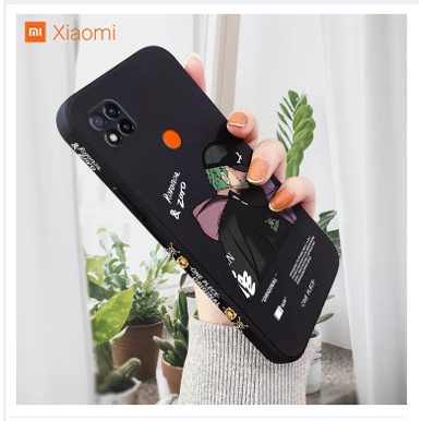 Original Premium Case Xiaomi Redmi 9C ZORO Anime One Piece Cartoon Softcase Gambar - Hitam Casing Co