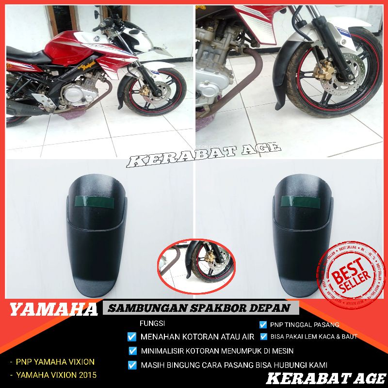 Aksesoris Vixion|Sambungan Sepakbor depan vixion Custom Spakbor