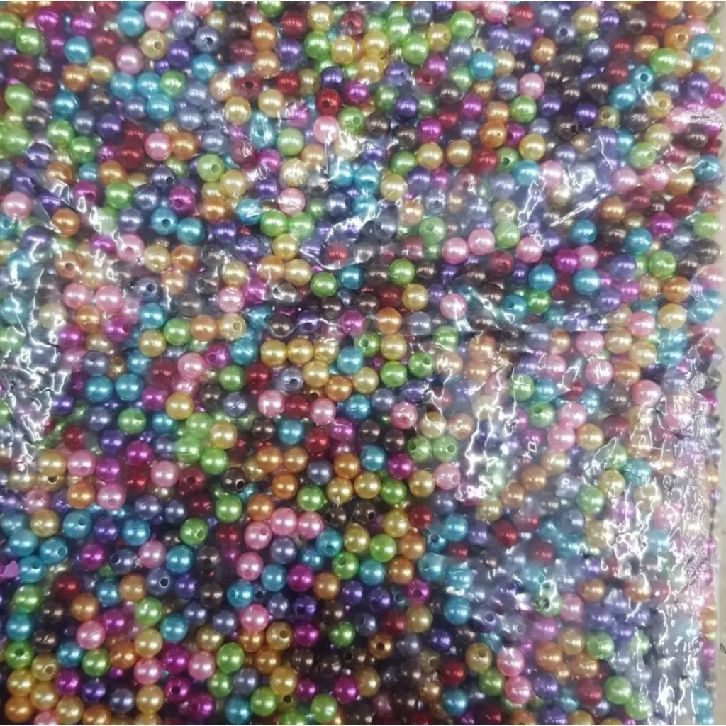 Mote Mutiara Mix 8mm 1pon-Mote Mutiara 1pon