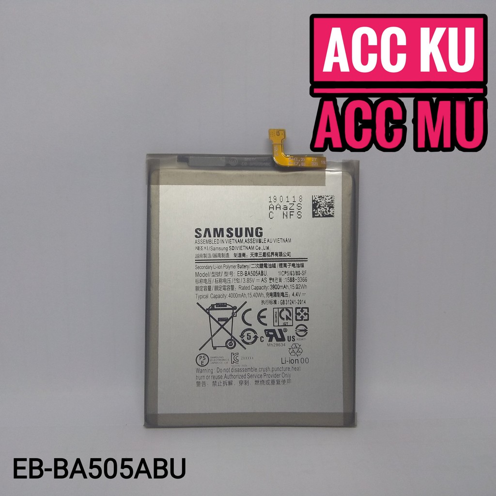 [ BA-505ABU ] BATERAI SAMSUNG A50 | SAMSUNG A50S | SAMSUNG A30 | SAMSUNG A30S | SAMSUNG A20 BATERAI SAMSUNG GALAXY A50 A30 BATTERY SAMSUNG A30 A50 EB-BA505ABU ORIGINAL