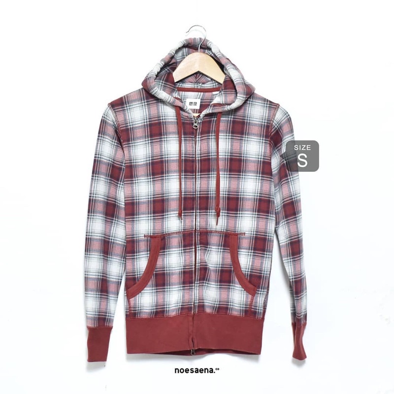 Uniqlo Zipper Hoodie Tartan