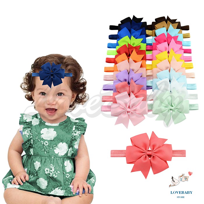 [1KG 162PCS] LBS Bandana Tipis Pita Anak / Bando Tipis Anak / Bandana Bayi / Bando Bayi / Headband Anak