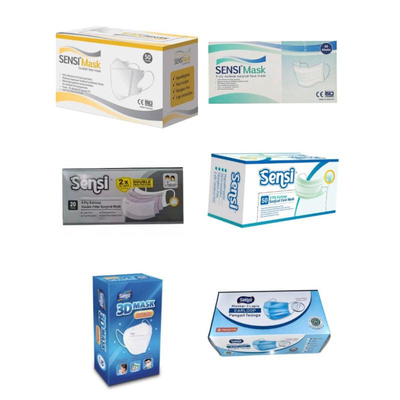 Sensi Mask DUCKBILL/EARLOOP/3D MASK/4 PLY EARLOOP