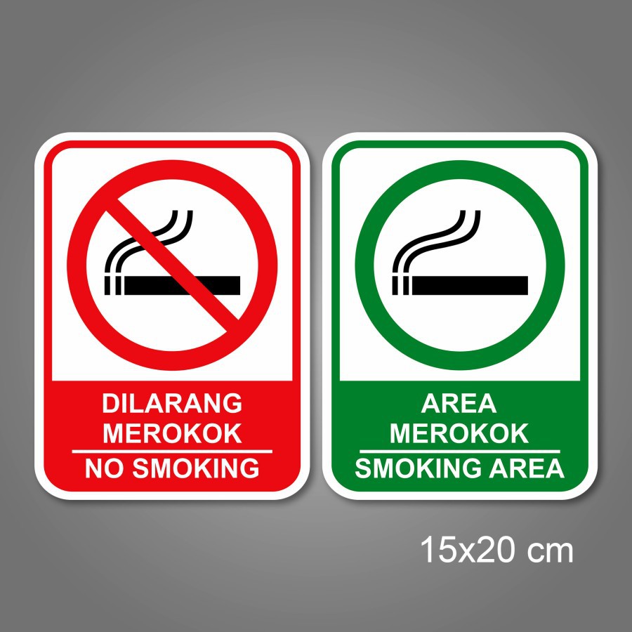 

Stiker/Sticker Dilarang Merokok / Smoking