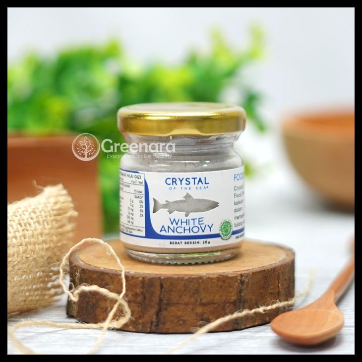 

[READY STOCK] CRYSTAL OF THE SEA WHITE ANCHOVY POWDER 20G / BUBUK IKAN TERI NASI