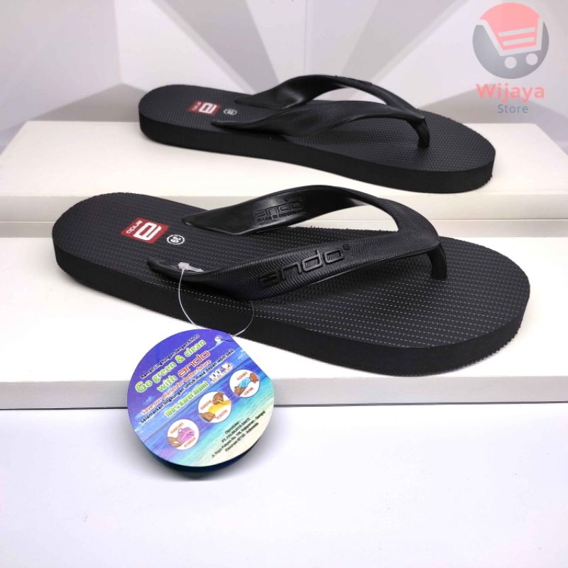 Sandal Pria Ando Hawai Sendal Jepit Flip Flop Karet Cowok Laki-Laki Desain Trendy dan Berkualitas