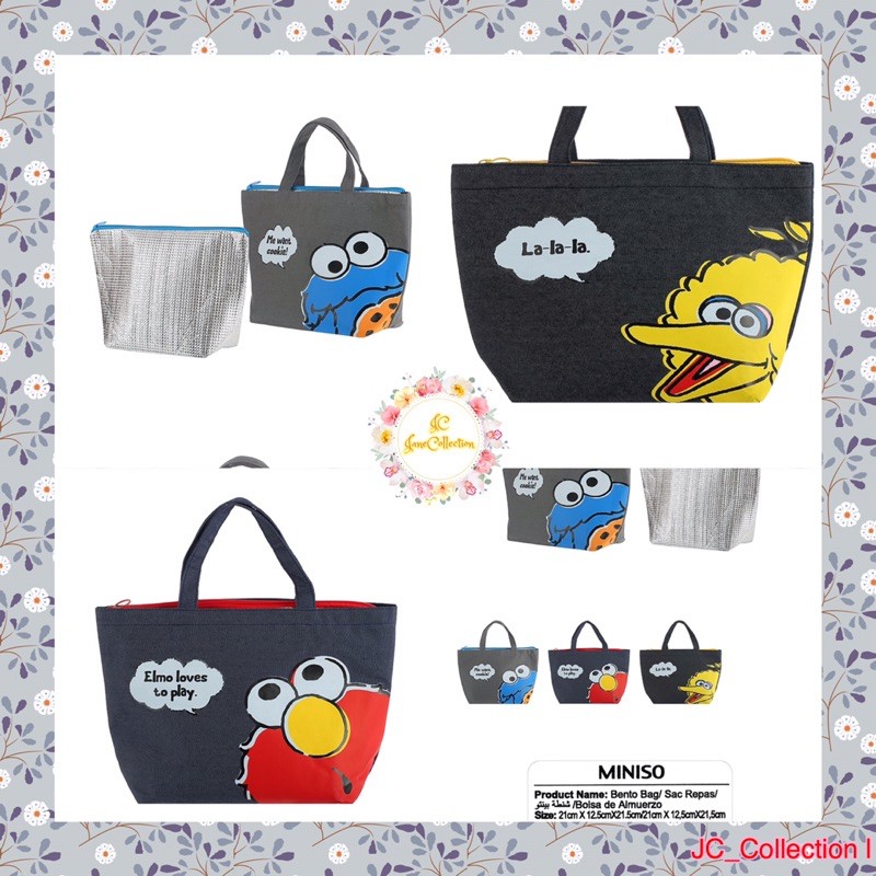 Sesame Street Bento Bag Miniso