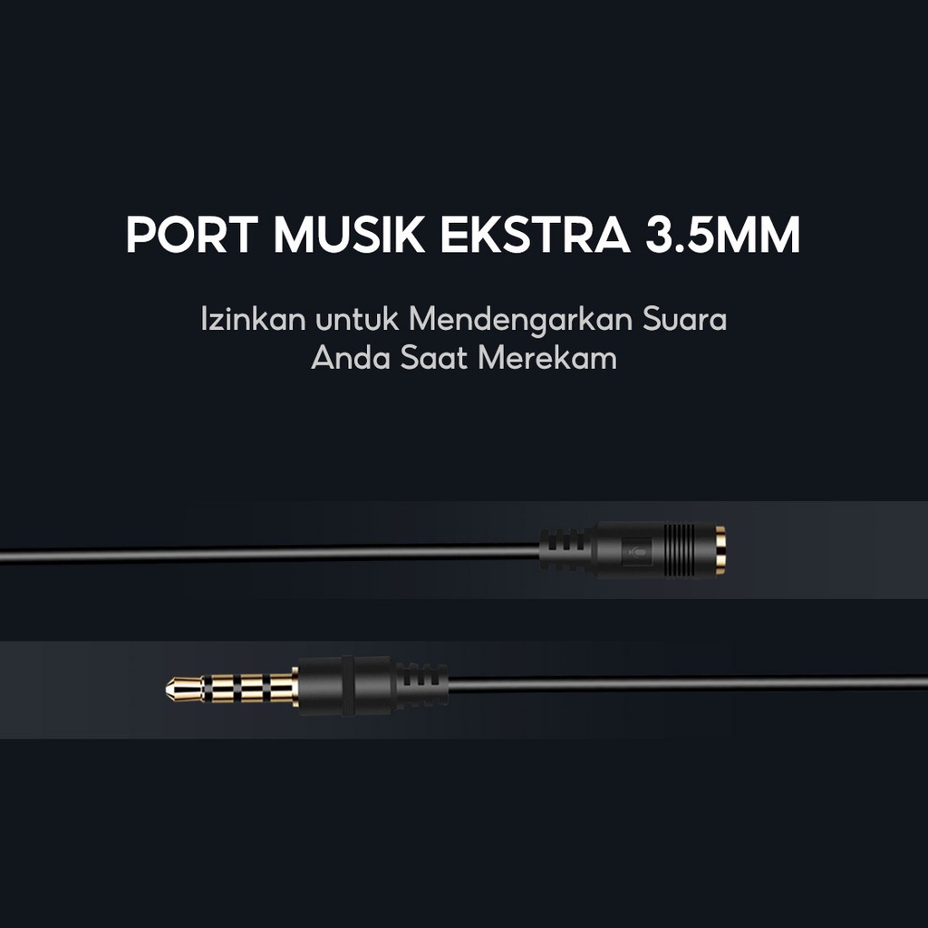 MINISO Mikrofon Mini Kabel Mikrofon Portabel dengan Stand Siaran langsung KTV Livesteam Karaoke Nyanyian-6