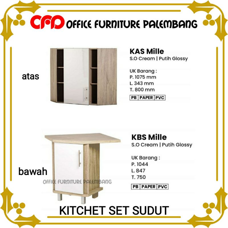 kitchen set olympic KAS KBS MILLE lemari dapur rak piring lemari sudut