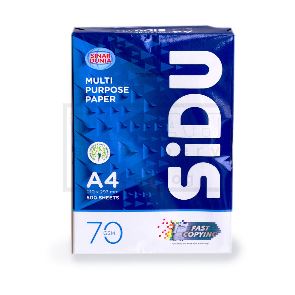 

Tokotab - Kertas HVS A4 SIDU 70 Gr