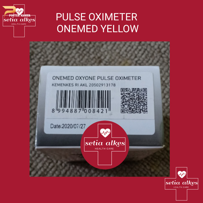 NEW ARRIVAL - PULSE OXIMETER ONEMED YELLOW/OXIMETER/OXIMETRI/OXYMETRI/OXYMETRY