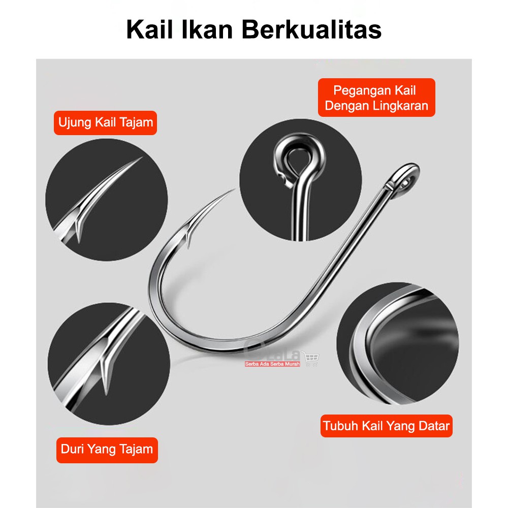 Kail bahan Baja karbon / Kail Pancing TM-1053