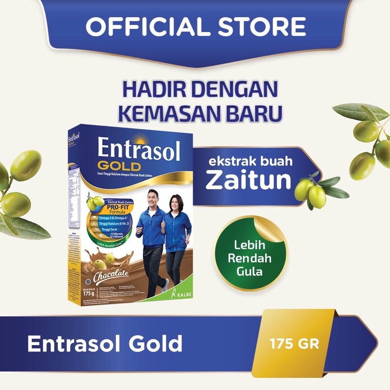 

Entrasol Gold 175gr Rasa Original, Vanila & Cokelat