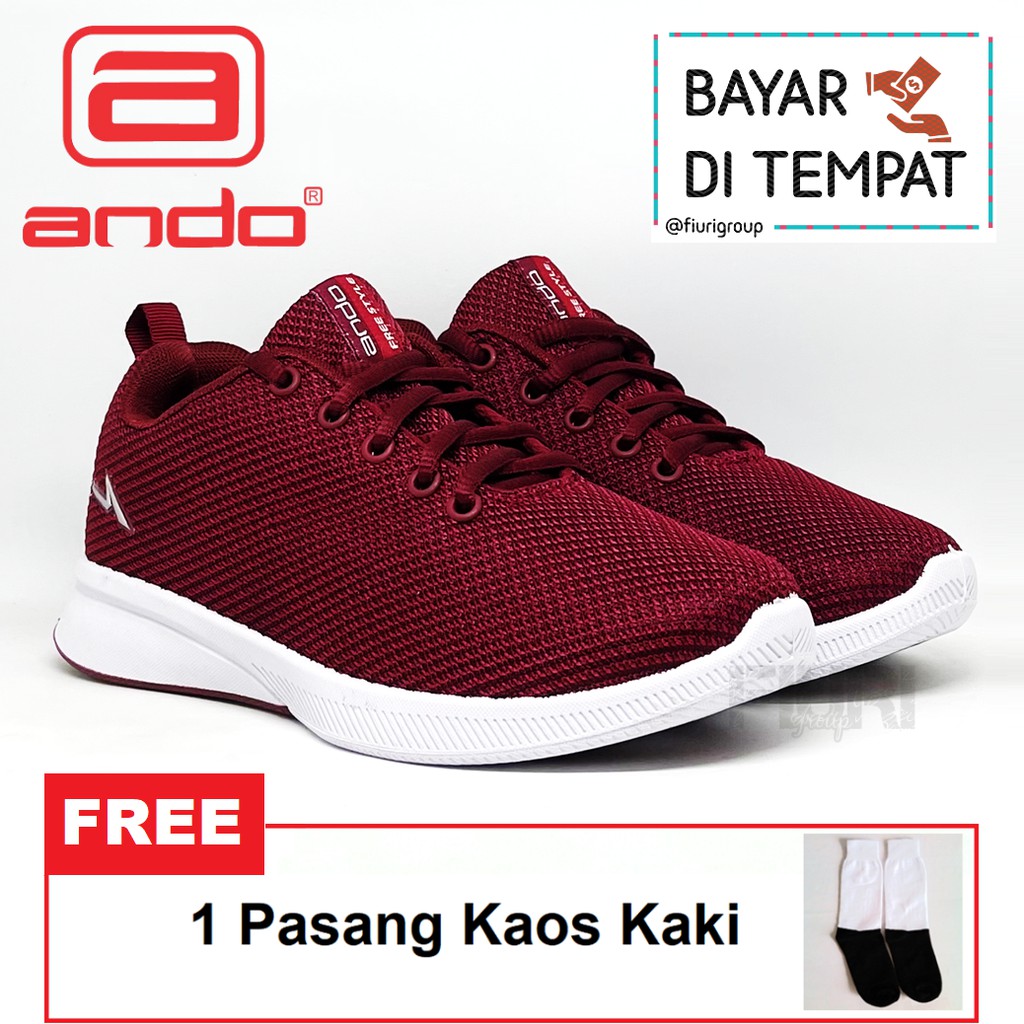 FIURI - ANDO ORIGINAL - EMILIA 37-40 MAROON - SEPATU SNEAKERS SPORT KANVAS SOL KARET ANAK PEREMPUAN - SEPATU KETS FASHION TRENDY WANITA DEWASA - SEPATU OLAHRAGA LARI FITNES SENAM KERJA KULIAH BERTALI CEWEK MURAH PROMO DISKON BONUS KAOS KAKI