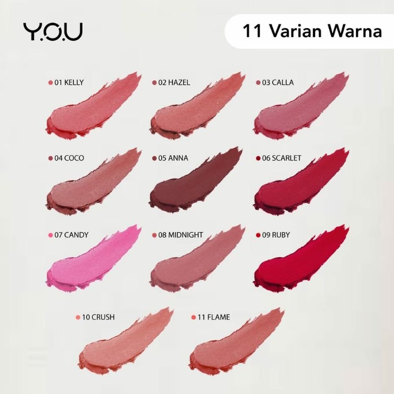 YOU Supreme Matte Lipstick 3.2 g | Lipstik