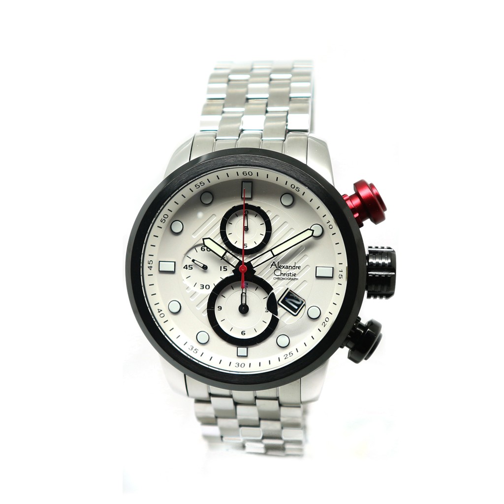 ALEXANDRE CHRISTIE WATCH AC 6163 SILVER WHITE ORIGINAL