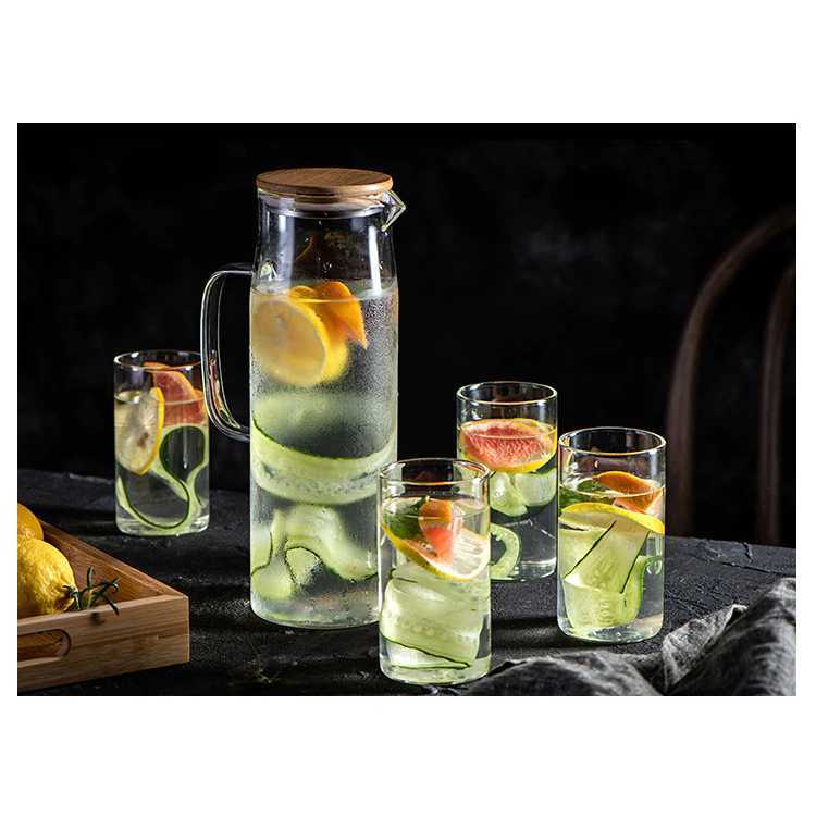 TD-AI005 One Two Cups Teko Pitcher Teh Kopi Borosilicate Glass 1380ml - YS-6337