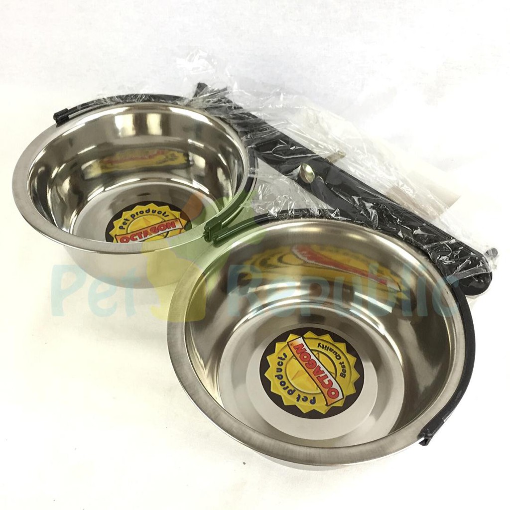 

Tempat Makan OCTAGON TER505 Double Stainless Bowl 16cm