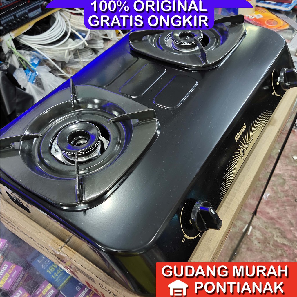 Kompor Gas Rinnai 2 Tungku RI 302S 302 S sun burner api hemat