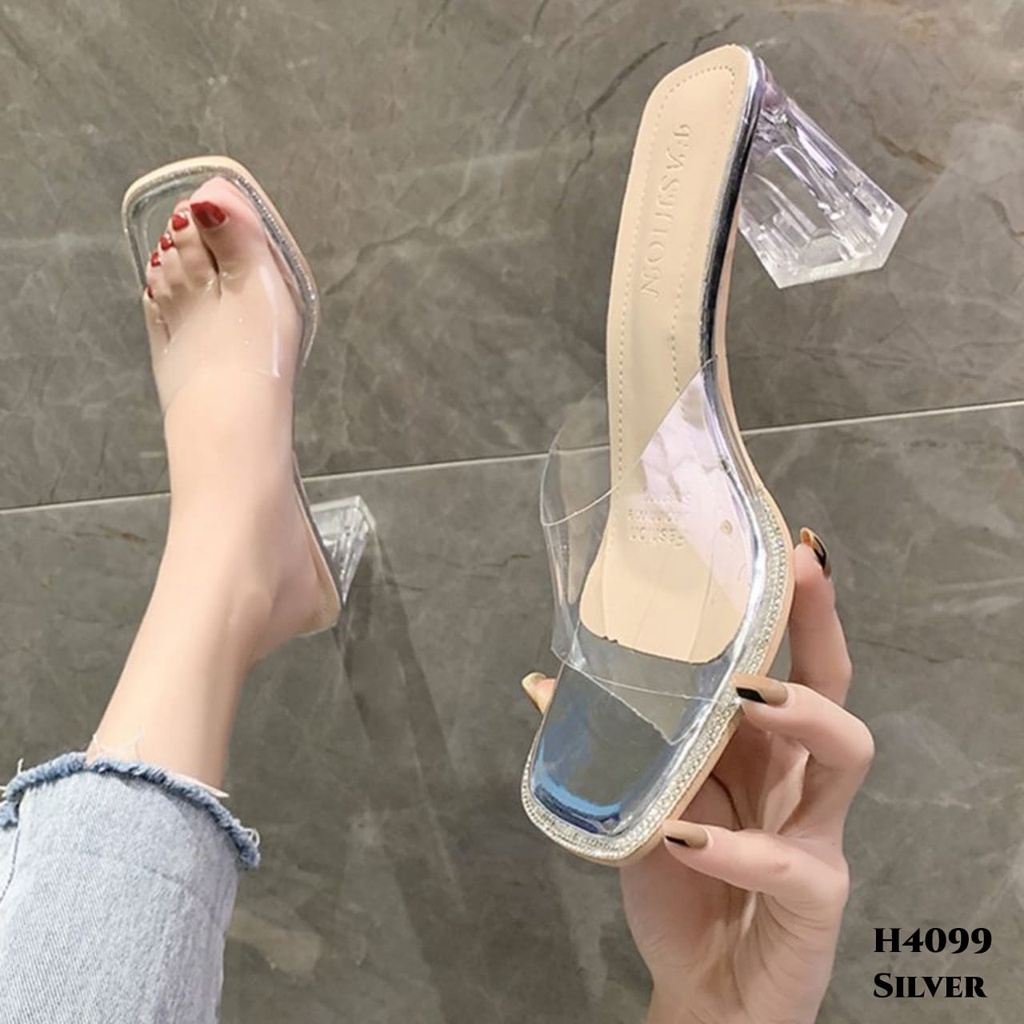 PRF High Heels Glass Transparant Fashion Korea H4099