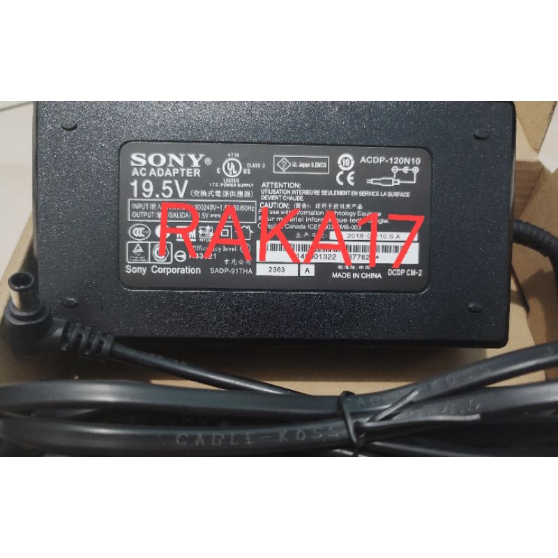 Adaptor TV Sony Bravia 19.5V  Original