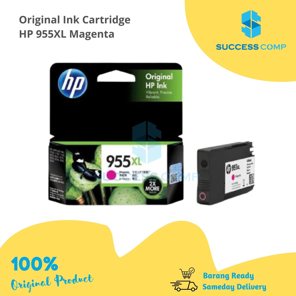 Tinta HP 955 XL 955XL Magenta Original Ink Cartridge HP 955XL Magenta