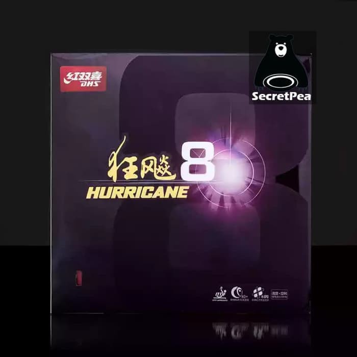 >> Dhs Hurricane 8 Karet Tenis Meja Pingpong Promo 