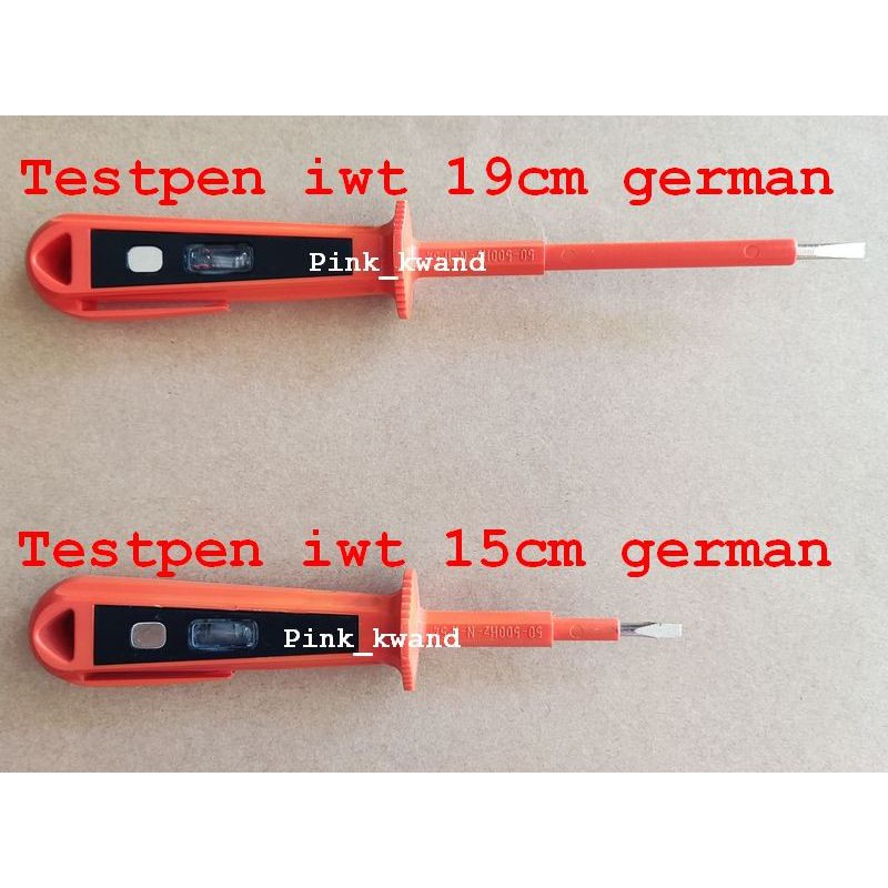 Testpen / tespen / obeng tes 15cm german iwt