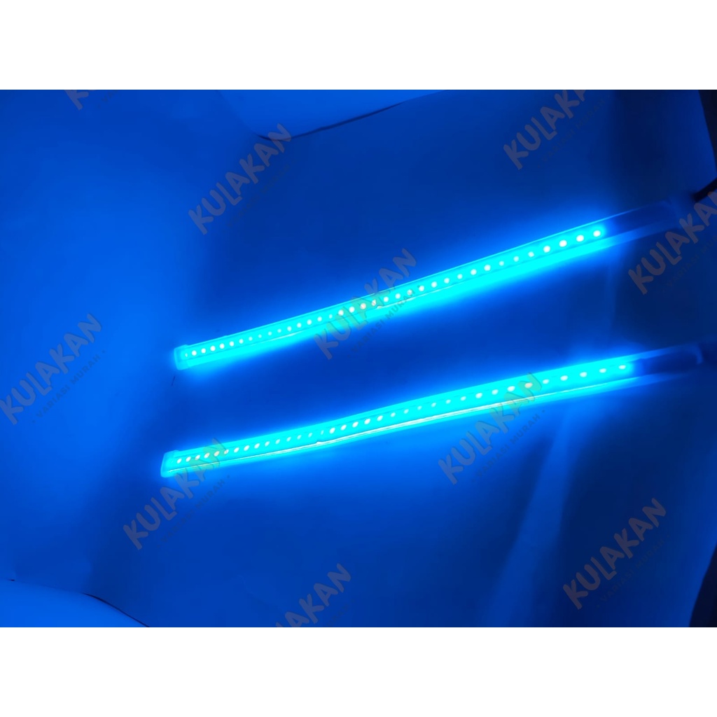 Lampu Led Alis Running 30cm Slim DRL Flexible 30cm Waterproof Termurah Sepasang 2pcs Motor Mobil Wellcome Light