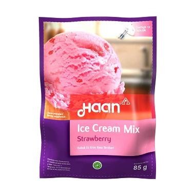 

TERLARIS Haan Ice Cream Mix Strawberry 85gr - Premix Bubuk Es Krim