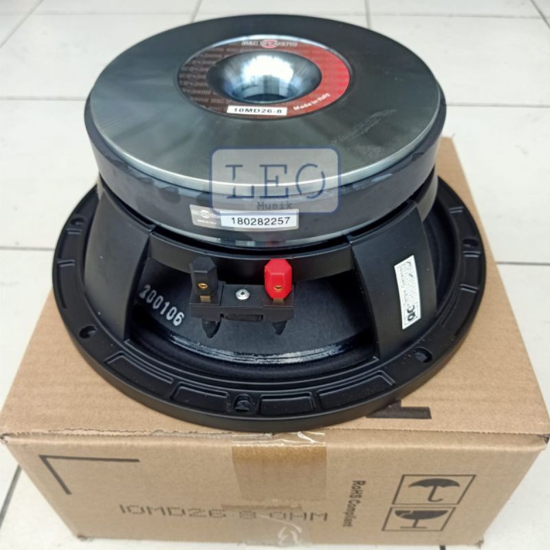 B&C COMPONENT SPEAKER 10MD26 MID BASS 10 INCH