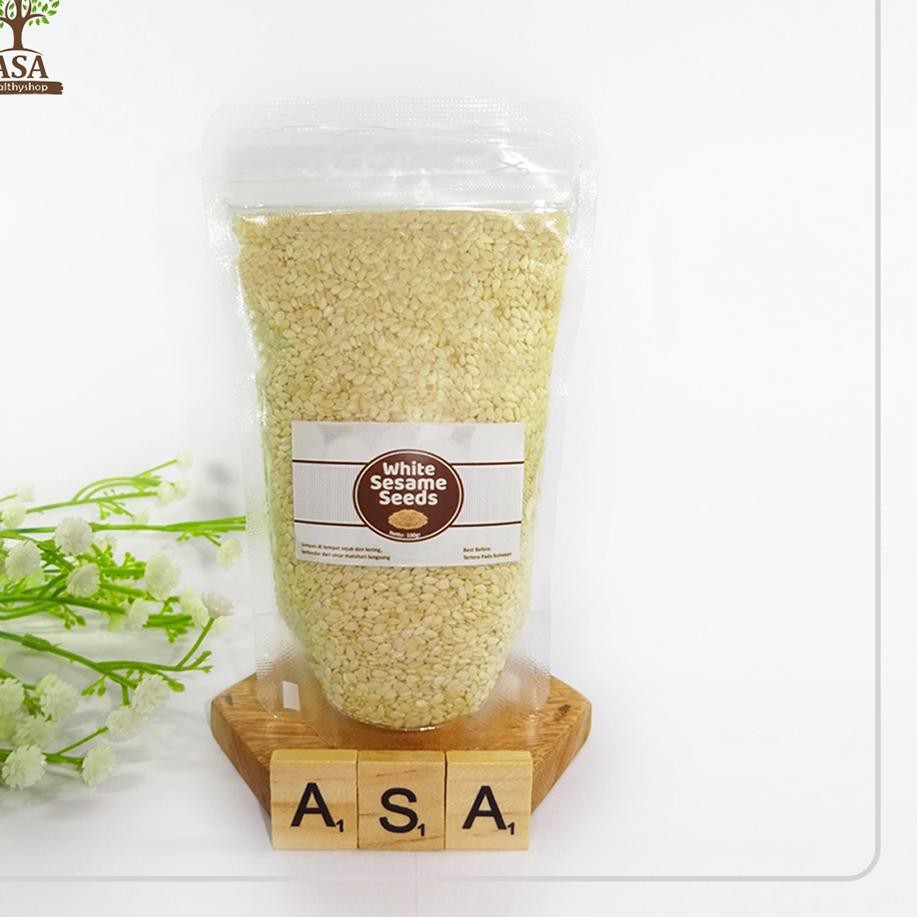 

Terbaru dan terlaris White Sesame Seeds 100 gram / Biji Wijen Putih