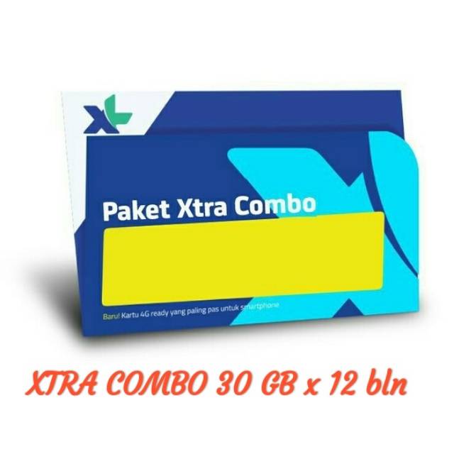 Perdana XL XTRA Combo 30 GB x 12 bulan