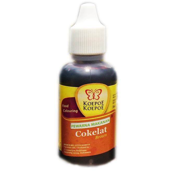 

31.87-Kue- Pewarna Cair Makanan/ Minuman Koepoe Koepoe Cokelat 30 Gram -Terlengkap-Termurah-Dijamin.
