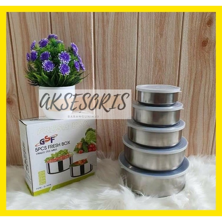 RANTANG SUSUN 5 STAINLESS STEEL PROTECT FRESH BOX GSF - FRESH BOX GSF G 1018