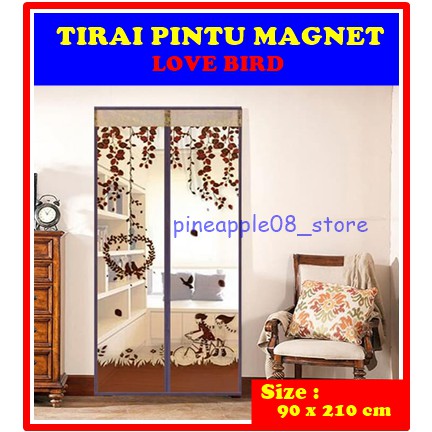 Tirai Pintu Magnet / Tirai Pintu / Tirai Magnet / Tirai / Lovebird / Gorden / Gorden Pintu / Promo