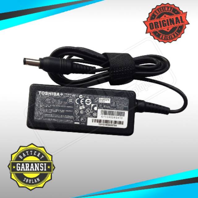 Charger Laptop TOSHIBA 19v 2.37a 4.0x1.7mm Z830 Z835 Z935 Z930 Original Free Kabel Power