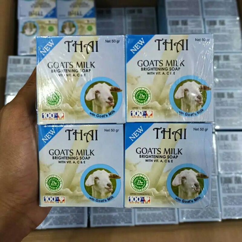 THAI GOATS MILK BRIGHTENING SOAP - SABUN SUSU MENCERAHKAN KULIT - SABUN SUSU KAMBING ORIGINAL