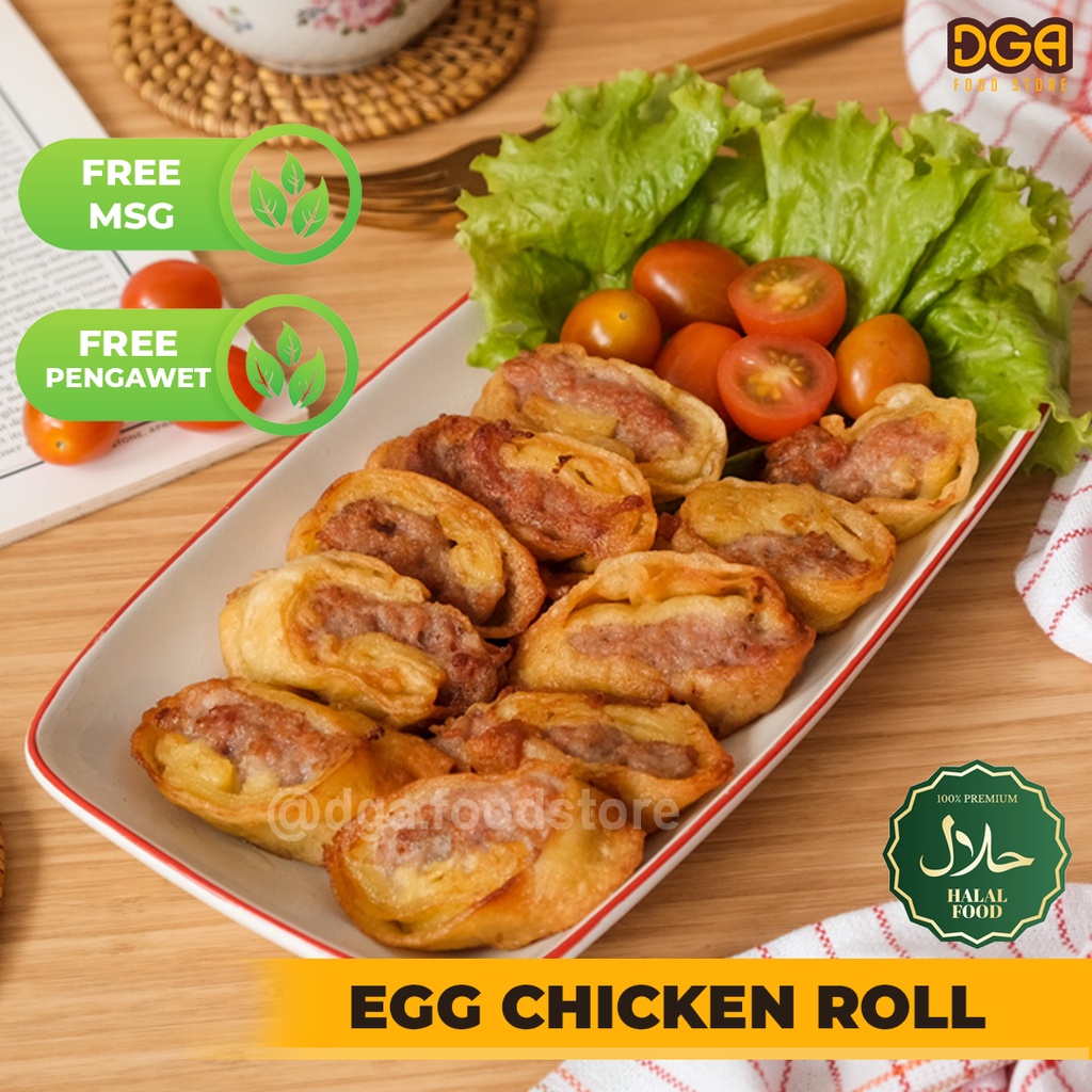 

EGG CHICKEN ROLL HOMEMADE NON MSG NON PENGAWET