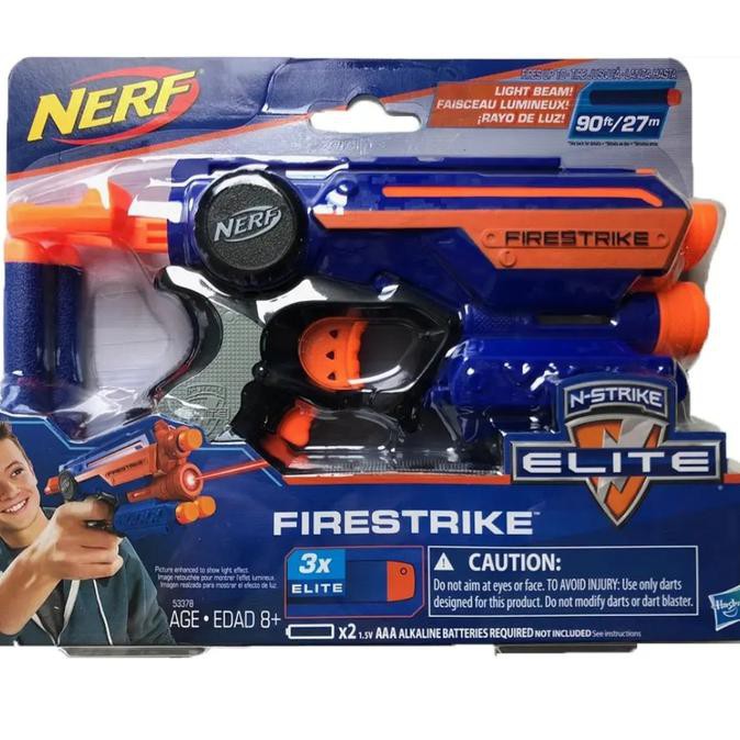 Nerf Elite Firestrike Original / Kado Mainan anak Nerf Gun Elite