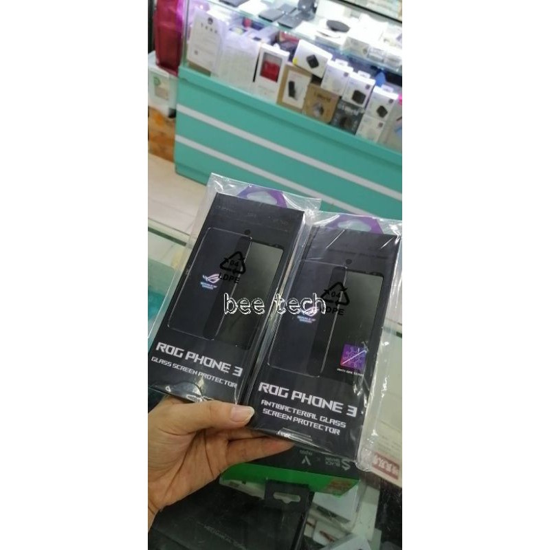 ROG PHONE 3 GLASS SCREEN PROTECTOR ORIGINAL BY ASUS ROG 3  100% temperglass ROG 3
